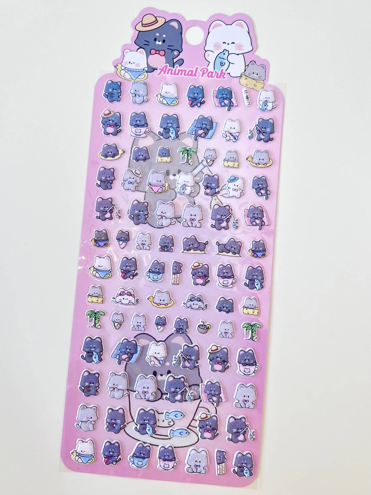 Cat Tiny Puffy Stickers