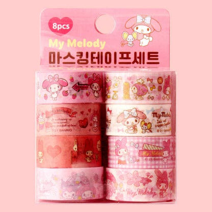 Sanrio Masking Tape Set (8 Rolls) – Chococat & Usahana