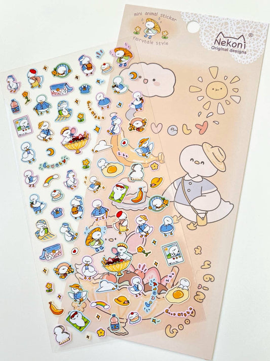 Duck Play Nekoni Stickers