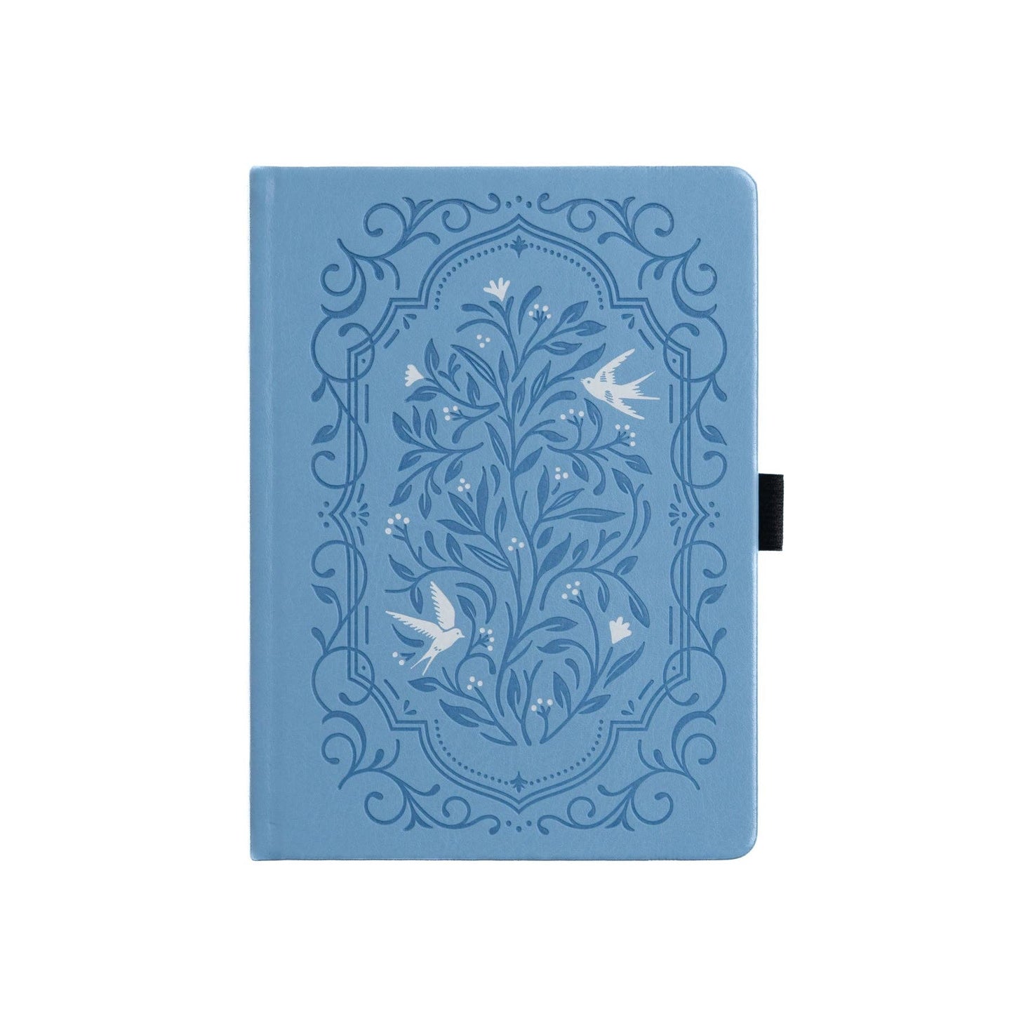 Songbird In Blue Dot Grid Notebook