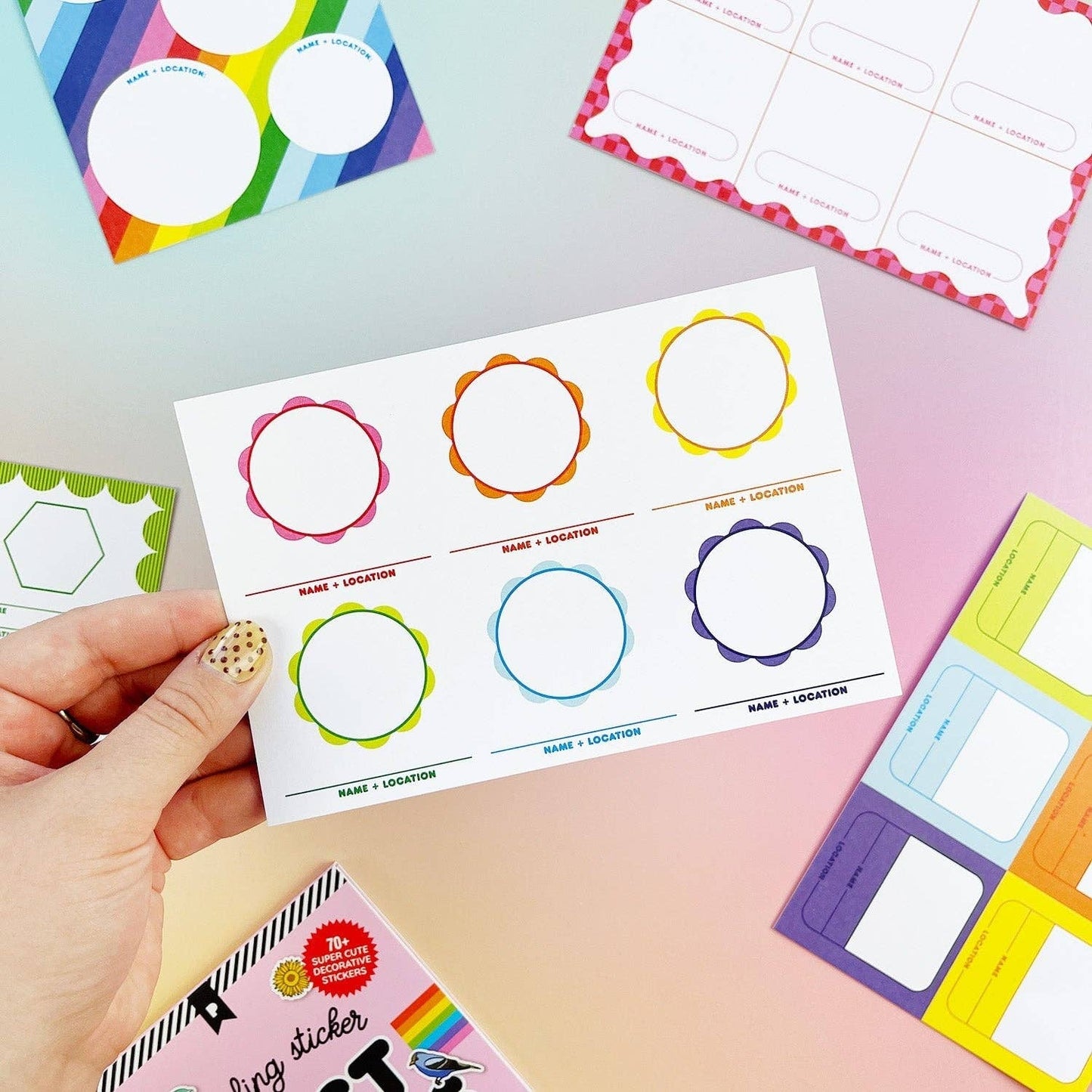 Rainbow Edition Traveling Postcard Book