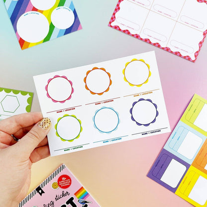 Rainbow Edition Traveling Postcard Book