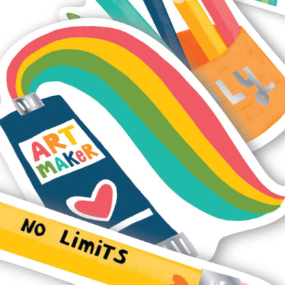Stickiville: Vinyl Stickers - Art Maker (Set of 4)