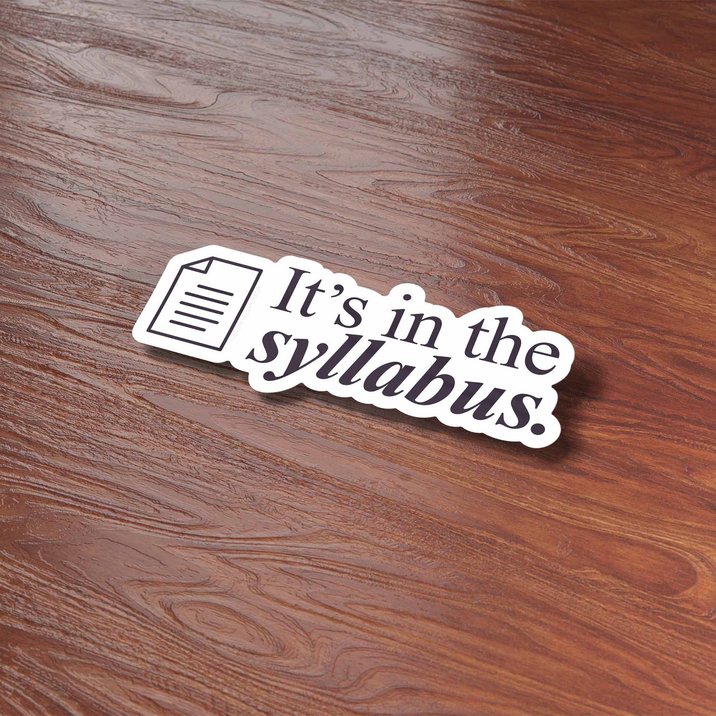 It's In the Syllabus
