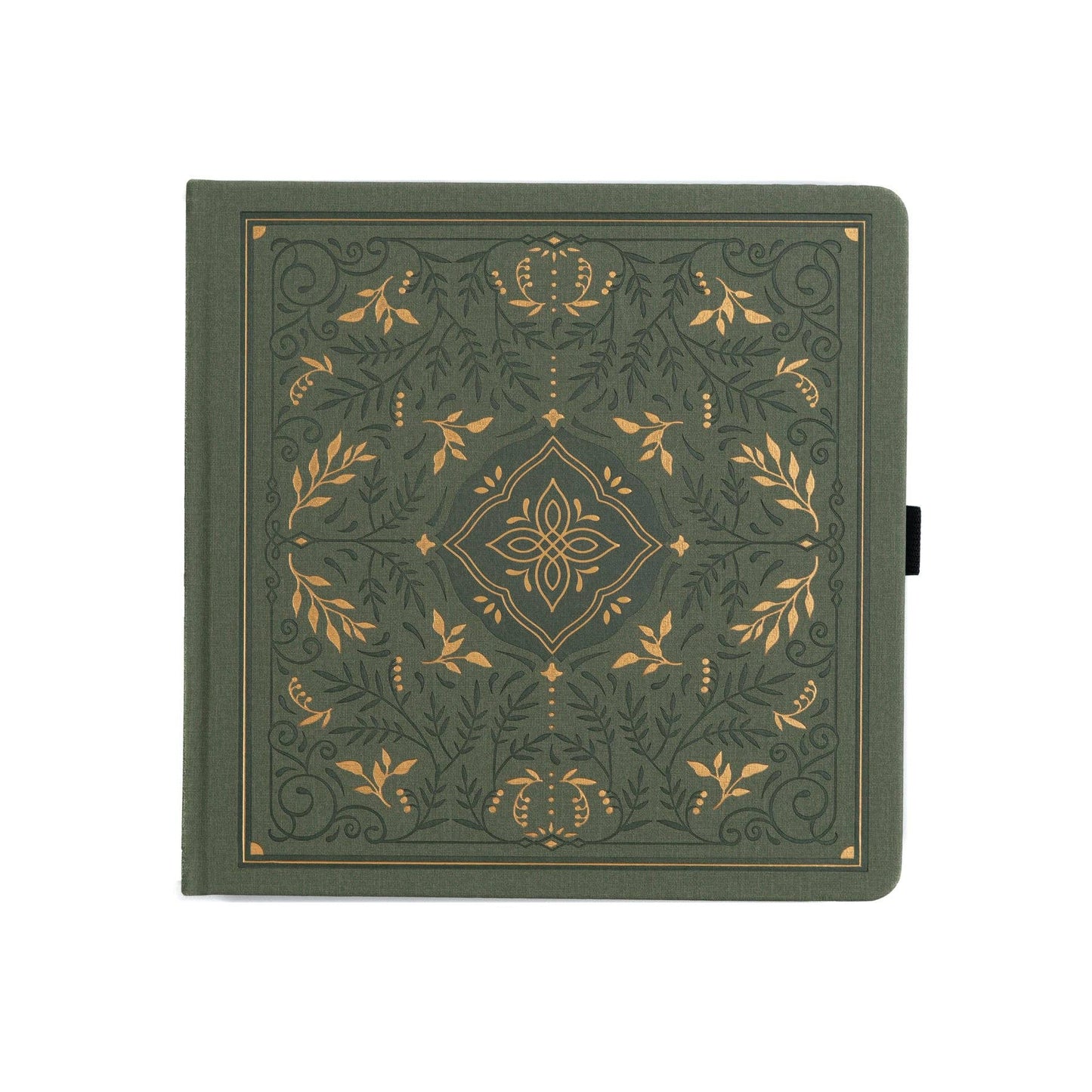 Storybook In Vintage Olive Dot Grid Notebook