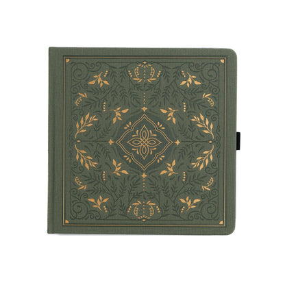 Storybook In Vintage Olive Dot Grid Notebook