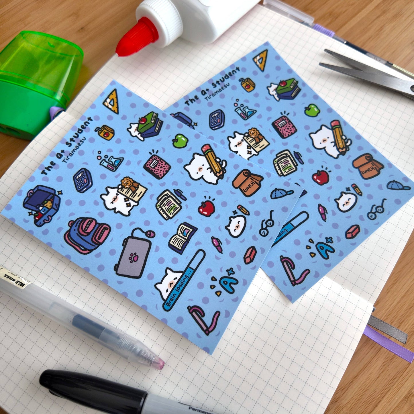 The A+ Student Deco Sticker Sheet