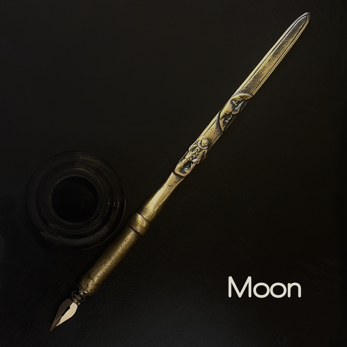 BRONZE plated DIP PENS from FRANCE -  Hand Cast PEWTER