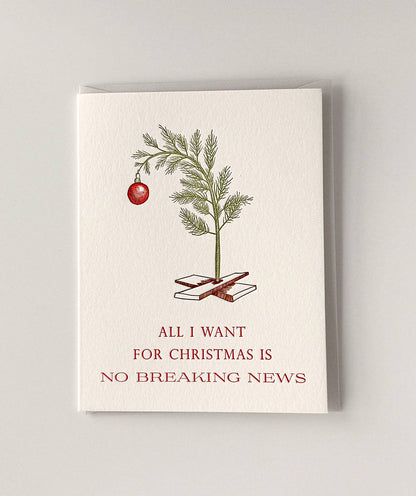 All I Want for Christmas Boxed Holiday Letterpress Cards