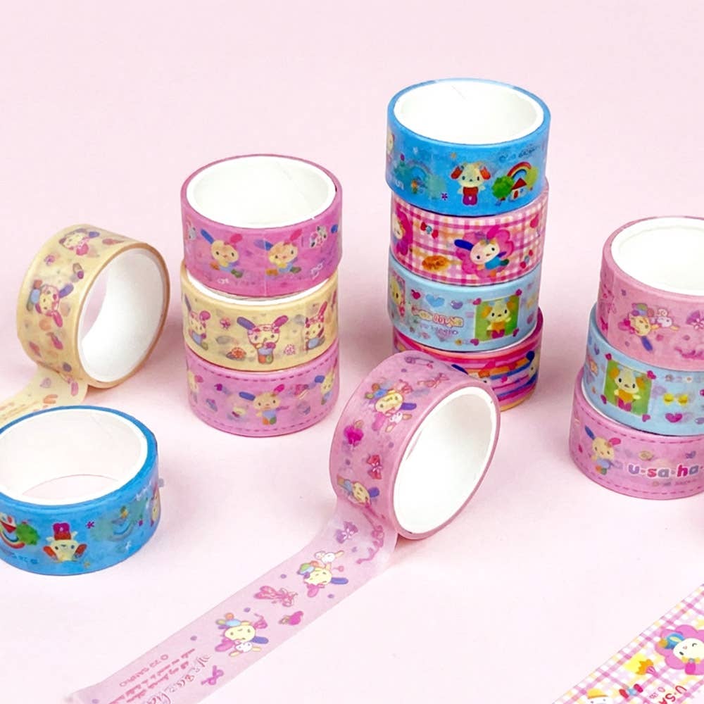 Sanrio Masking Tape Set (8 Rolls) – Chococat & Usahana