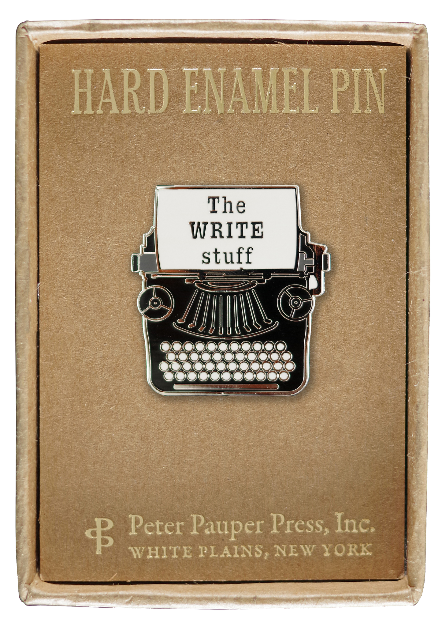 Typewriter Enamel Pin