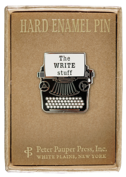 Typewriter Enamel Pin