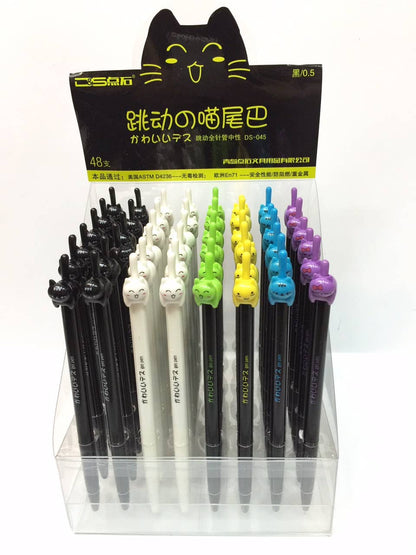 Cat Tail Retractable Gel Pen