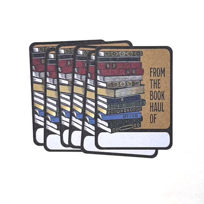 Bookplate Sticker Pack of 6 - BOOK STACK