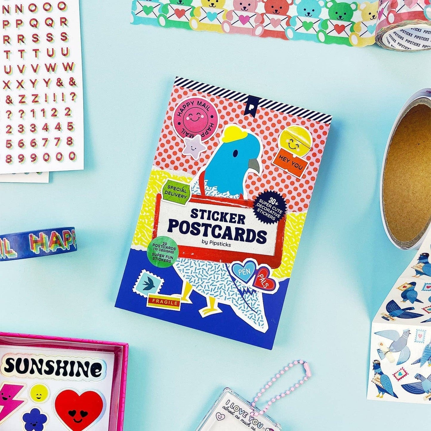 Special Delivery Sticker Post Card Book