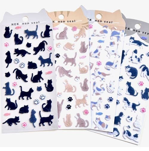 Cat Felt Stickers