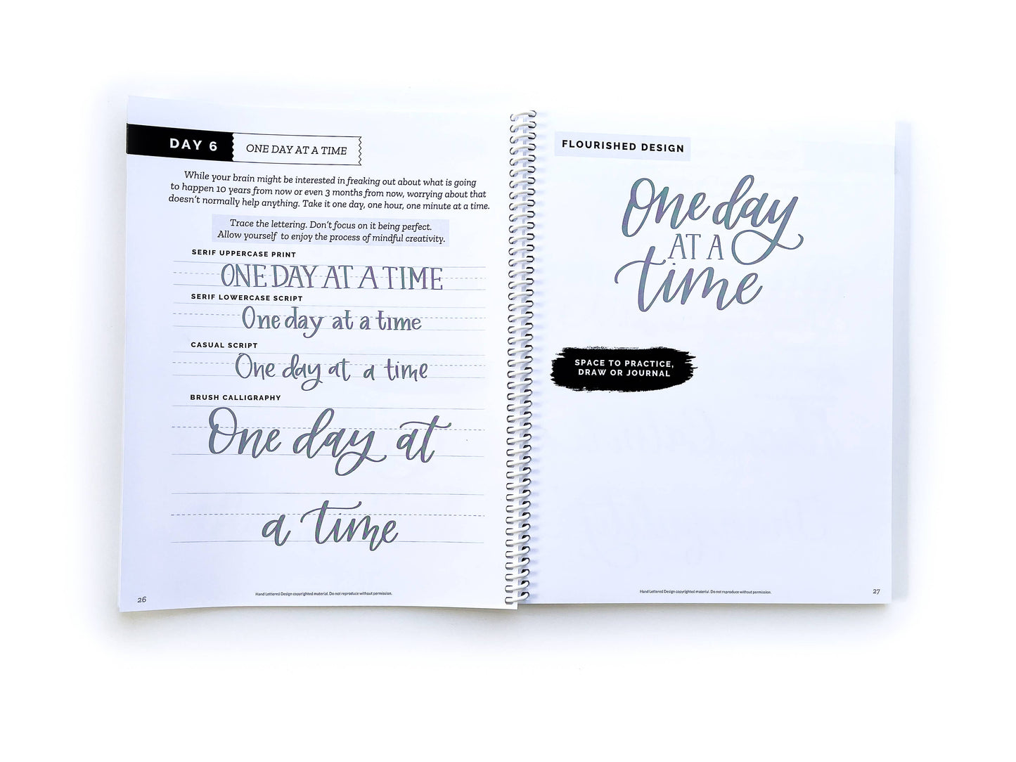 Daily Mindful Lettering: Peace & Calm Edition