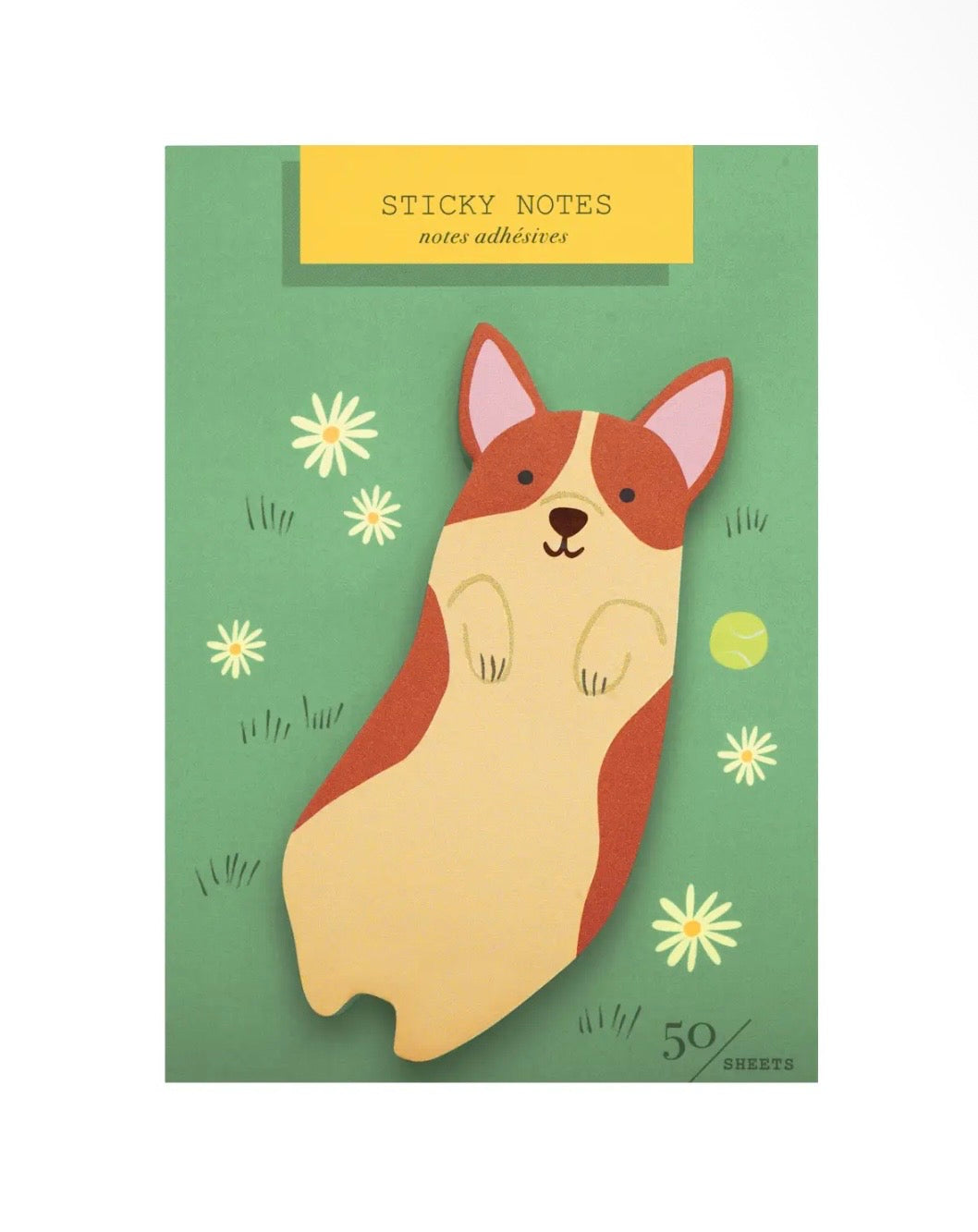 Corgi Die Cut Sticky Notes