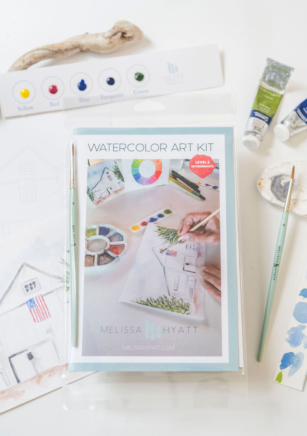 Watercolor Class in a Kit by Melissa Hyatt