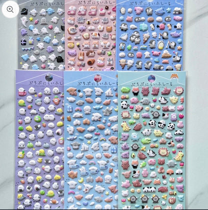 Mini Puffy Assorted Stickers