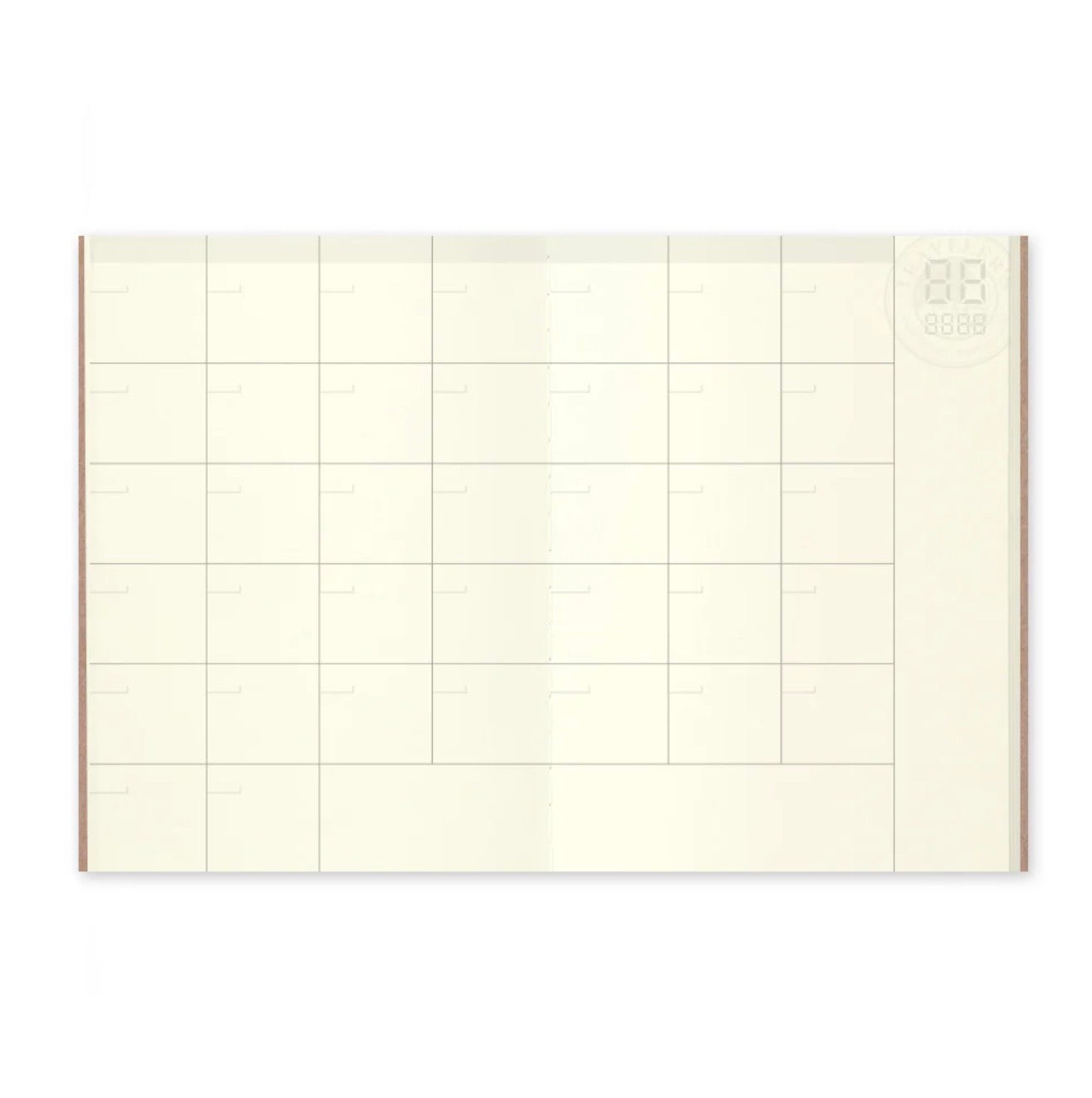 TRAVELER’S notebook - 006 Free Diary Monthly (Passport Size)