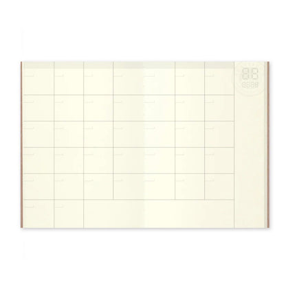 TRAVELER’S notebook - 006 Free Diary Monthly (Passport Size)