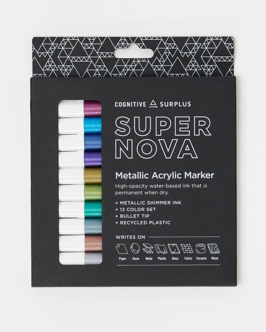 Supernova Metallic Acrylic Markers (12ct)