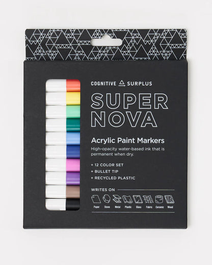 Supernova Acrylic Markers 12ct