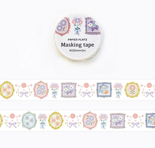 Papier Platz PAPIER GRAPHICS - Floral Decorations Masking Tape