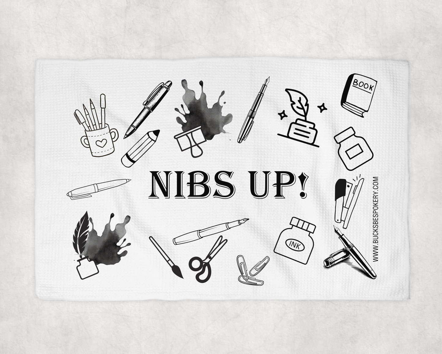 Ink Swatching Towel - Nibs Up! Bespoke