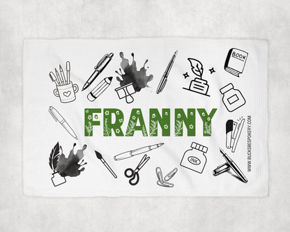 Ink Swatching Towel - Franny Font