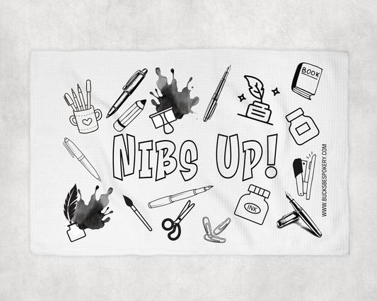 Ink Swatching Towel - Nibs Up! Graffiti