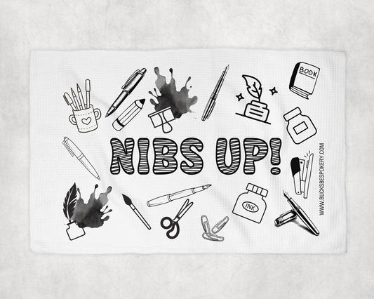 Ink Swatching Towel - Nibs Up! Stripes