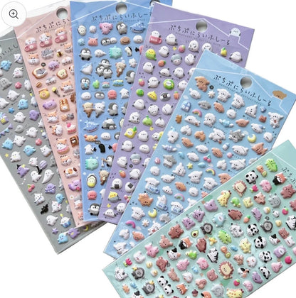 Mini Puffy Assorted Stickers