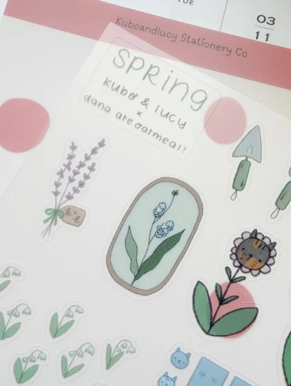Kuboandlucy x Dana Ate Oatmeal Four Seasons Sticker Sheet