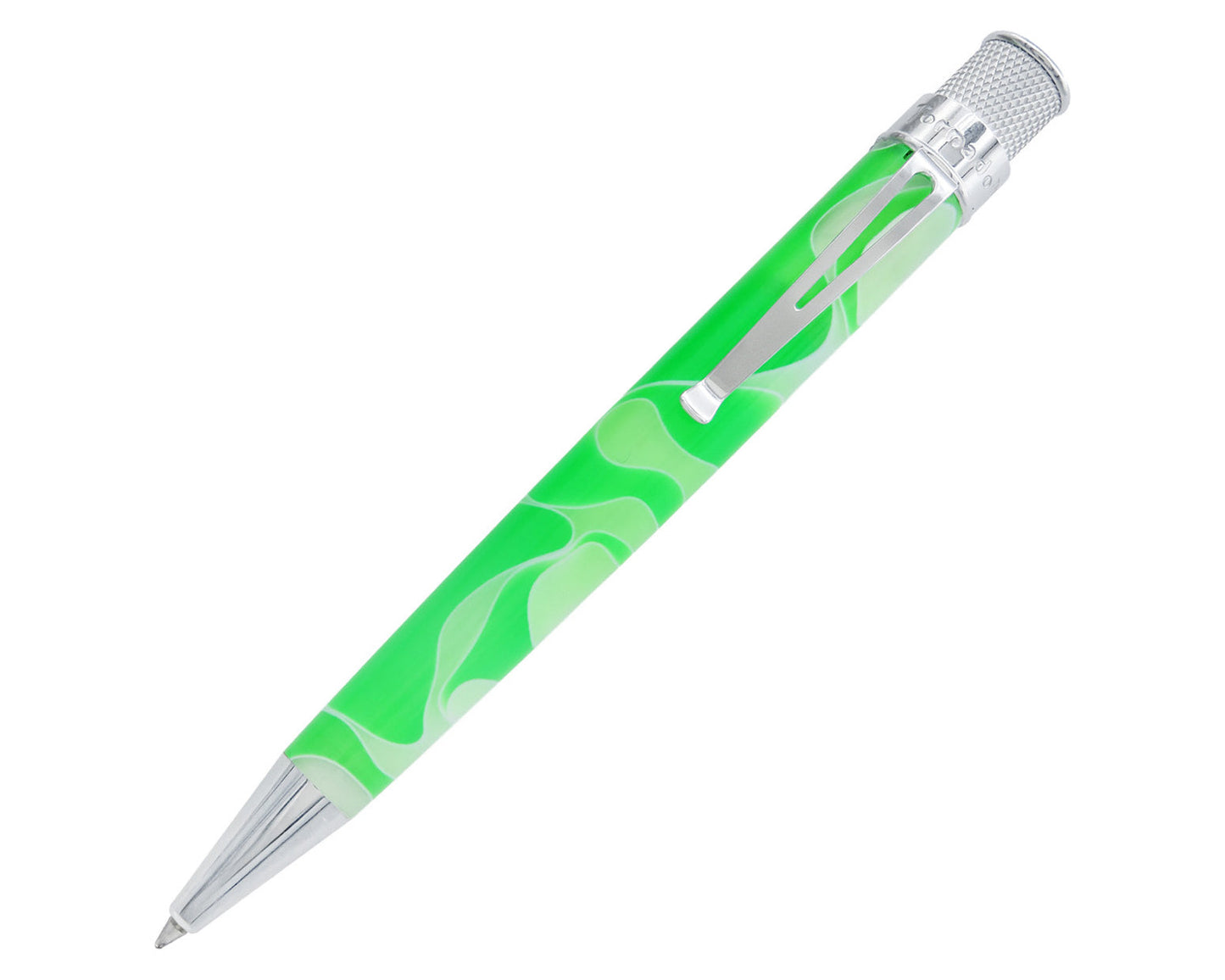 Retro 51 - Acrylic Cosmic Swirl Green & White
