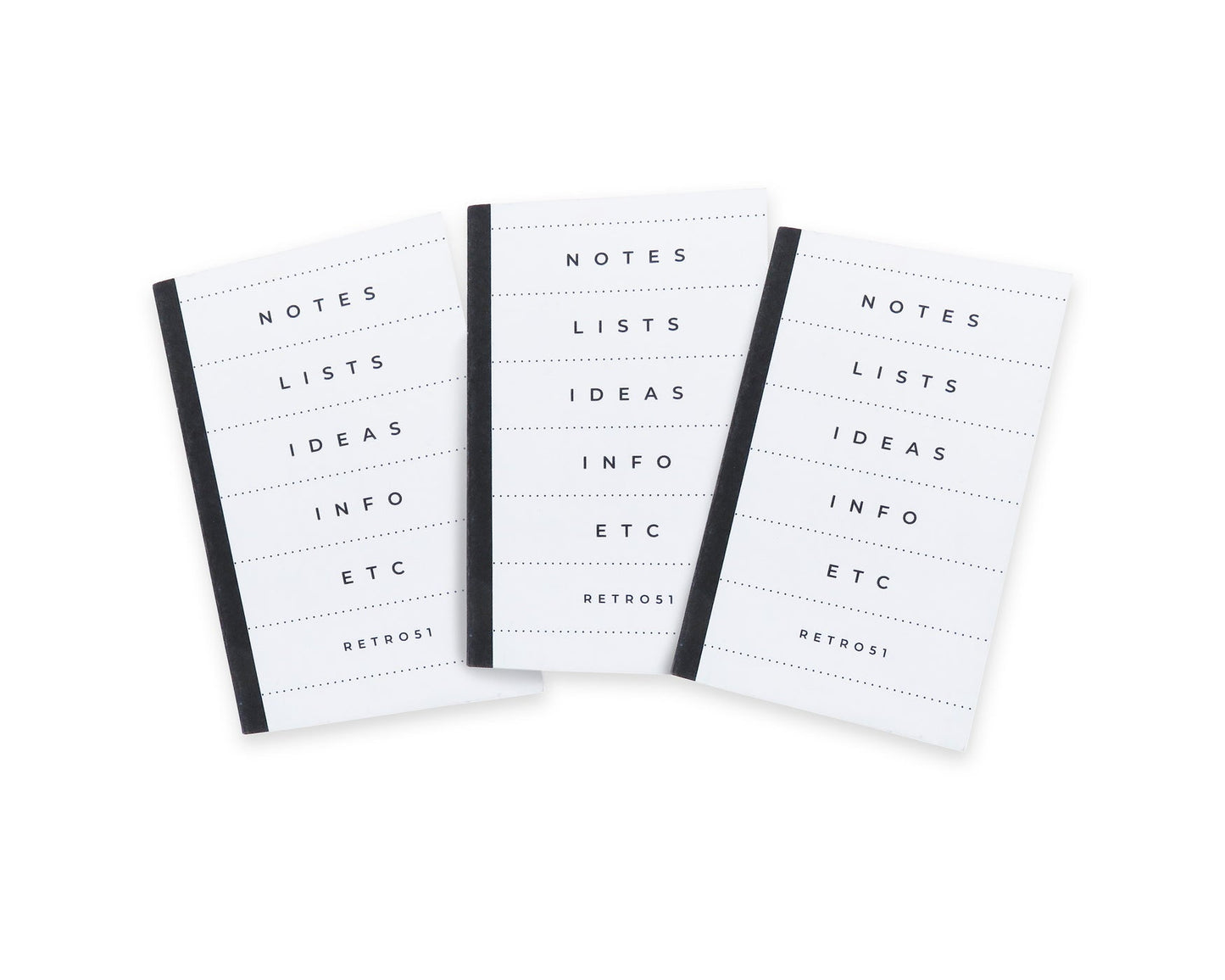 Retro 51 - Modern Traveler Pulary’s 3 Pack Notepad