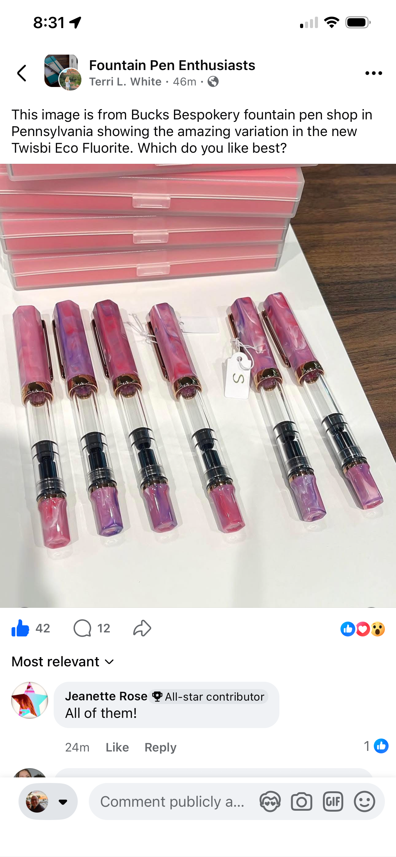 TWSBI ECO Flourite w/Bronze Trim Fountain Pen (PRE-ORDER 5/27, Shipping/Pickup starts 5/29)