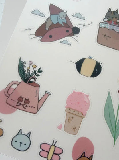 Kuboandlucy x Dana Ate Oatmeal Four Seasons Sticker Sheet