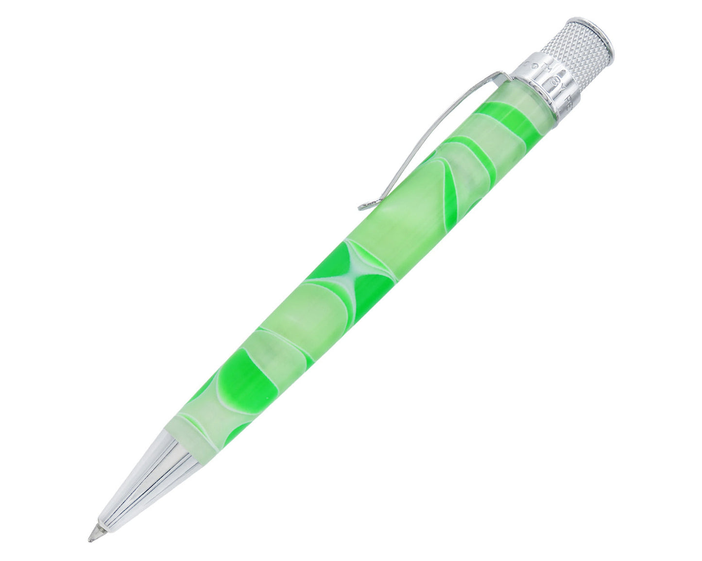 Retro 51 - Acrylic Cosmic Swirl Green & White