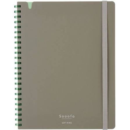 Sooofa Soft Ring Notebook - B6 - 4 mm Grid