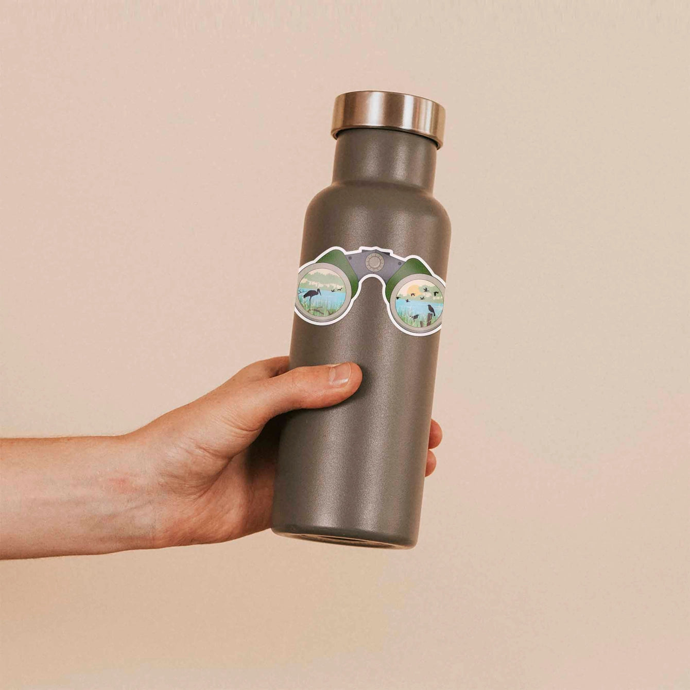 Binoculars Birdwatching Sticker