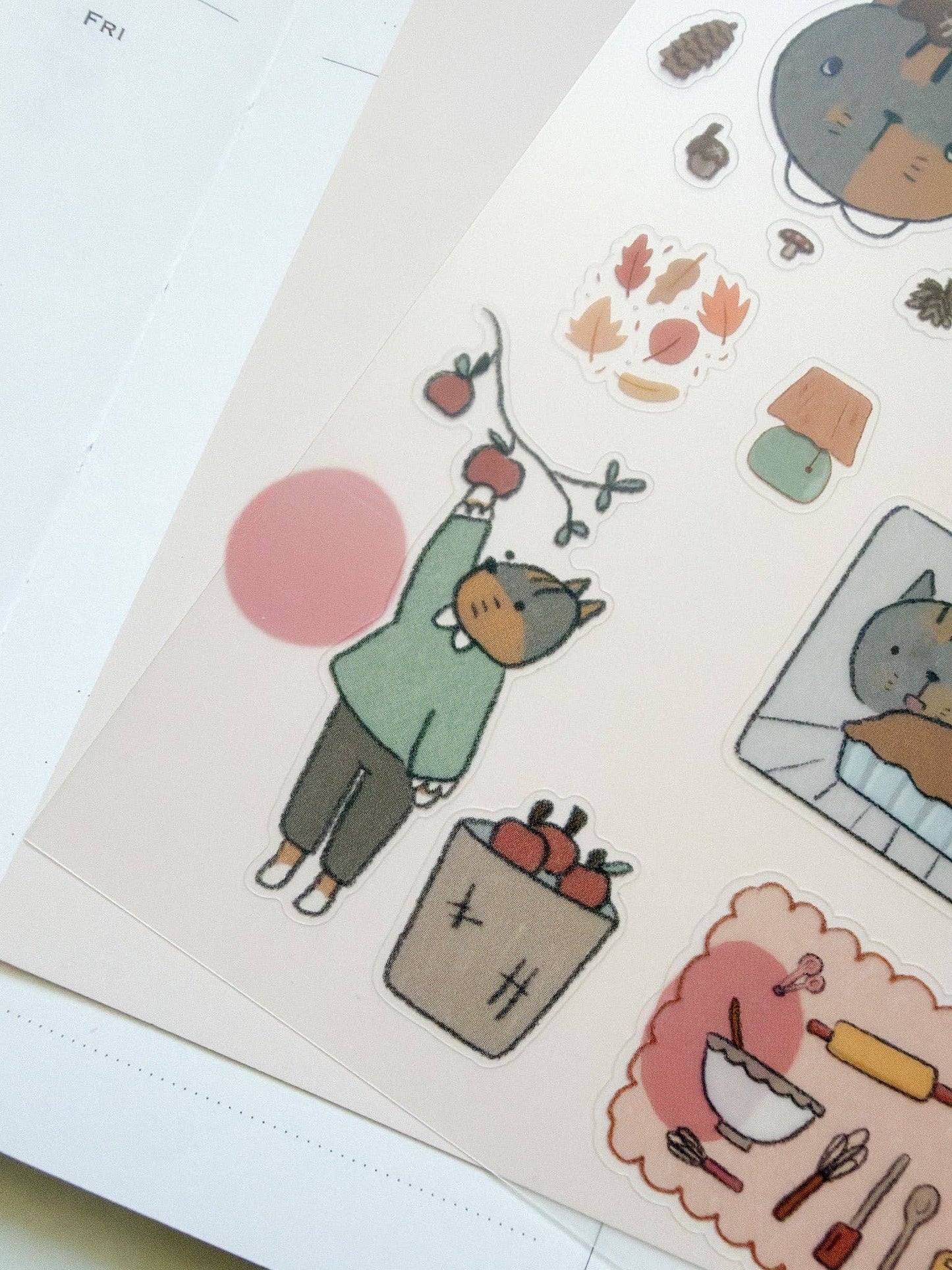 Kuboandlucy x Dana Ate Oatmeal Four Seasons Sticker Sheet