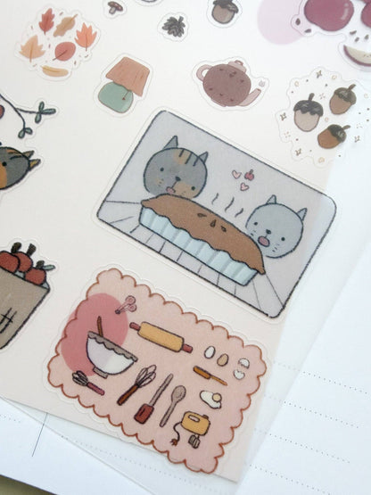 Kuboandlucy x Dana Ate Oatmeal Four Seasons Sticker Sheet