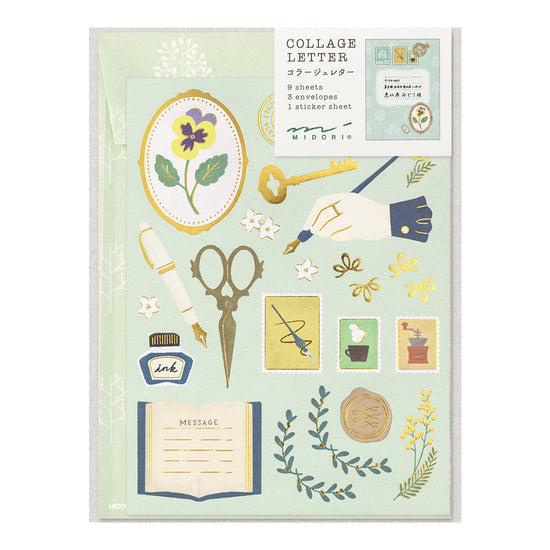 MIDORI - LETTER SET COLLAGE STATIONERY