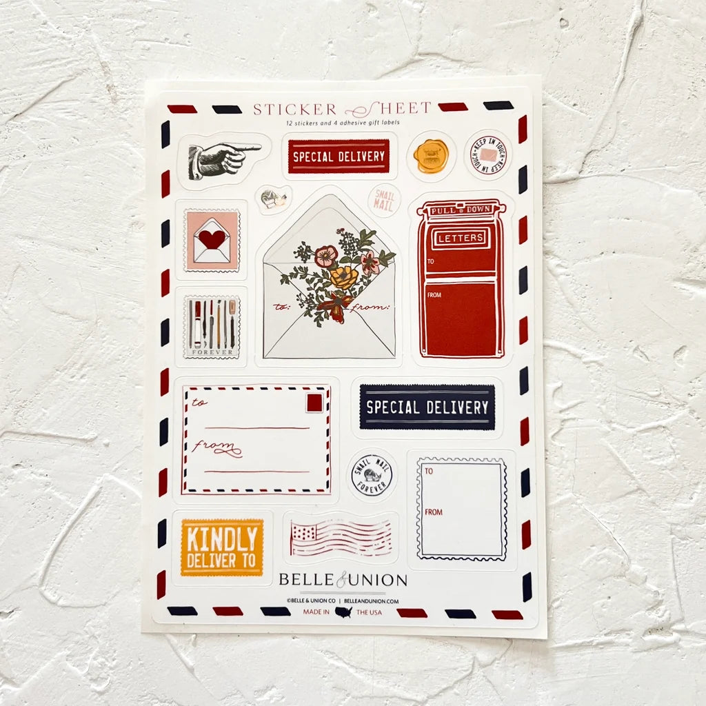 Belle Union - Snail Mail Forever Sticker Sheet