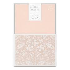 MIDORI - LETTER SET FLOWER PINK