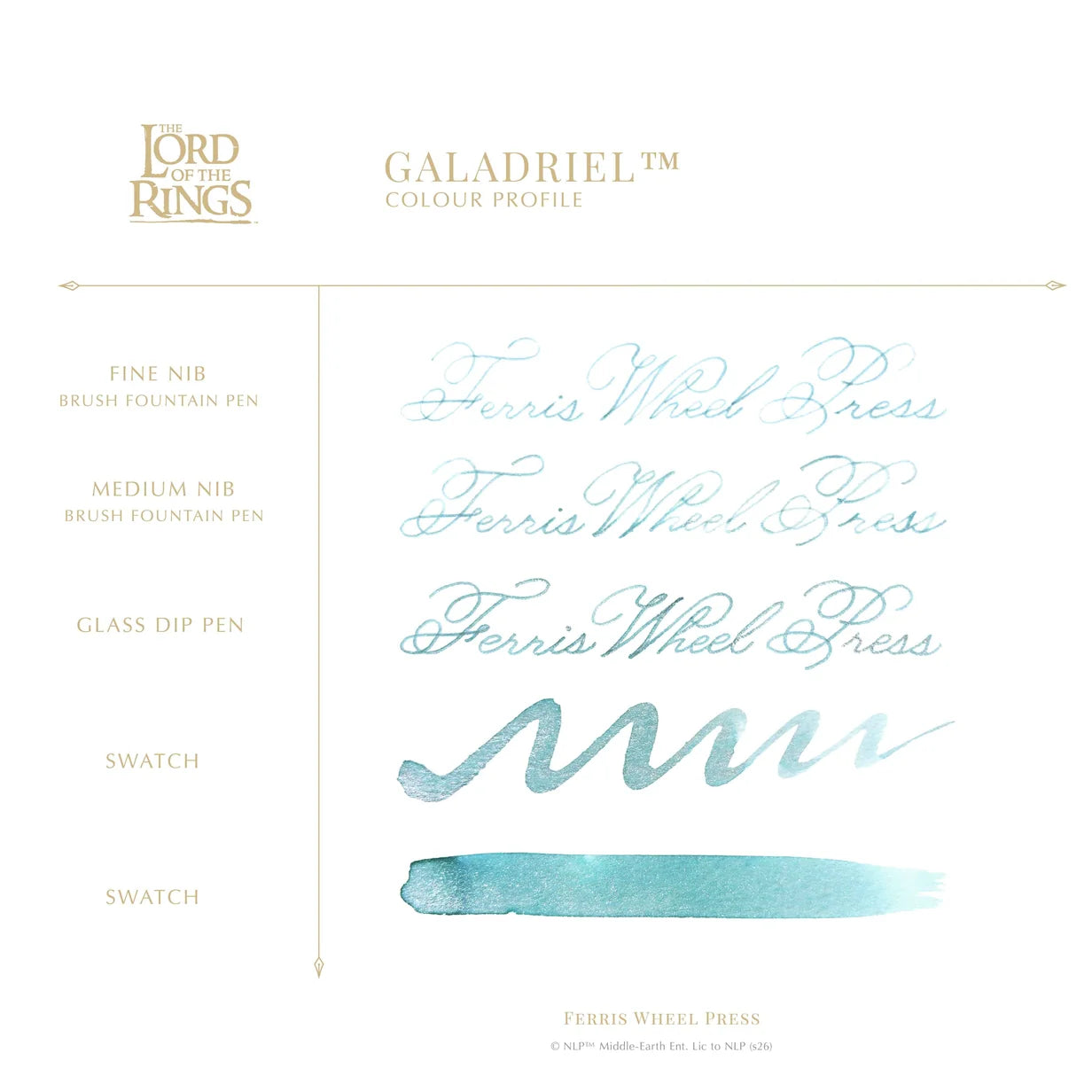 FWP - Lord of the Rings Pen and Ink Set-Galadriel
