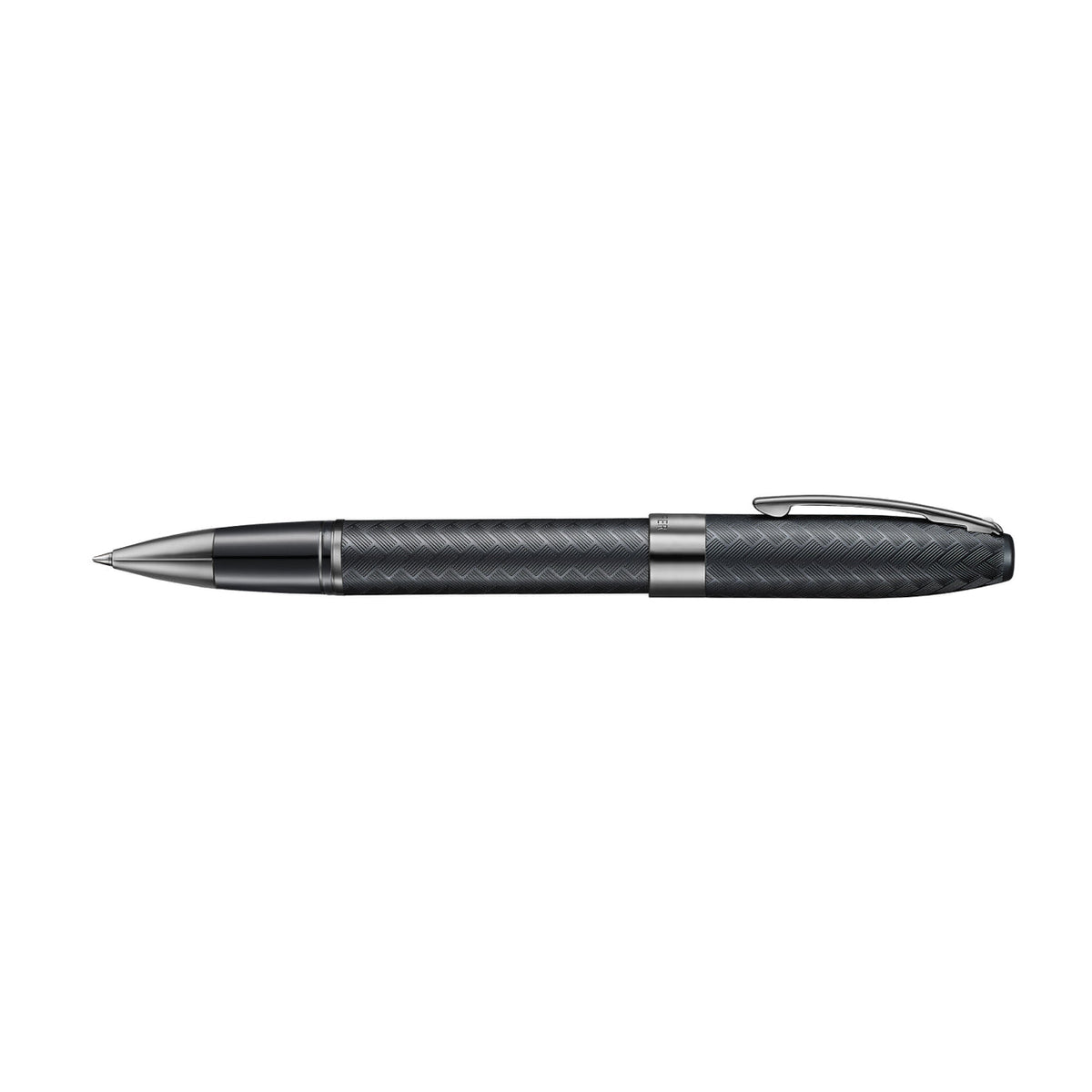 Sheaffer Legacy Chevron 9066 Matte Black Rollerball Pen with PVD Gunmetal Trims