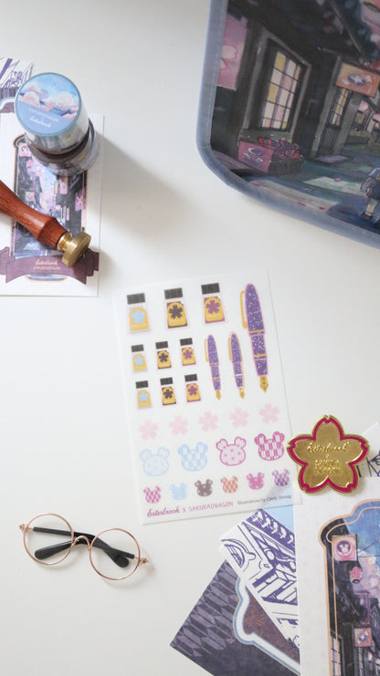 Esterbrook Sakura Street Sticker Sheet